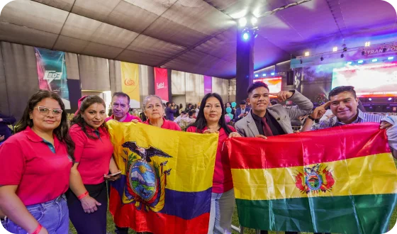 Comunidad Legacy con banderas